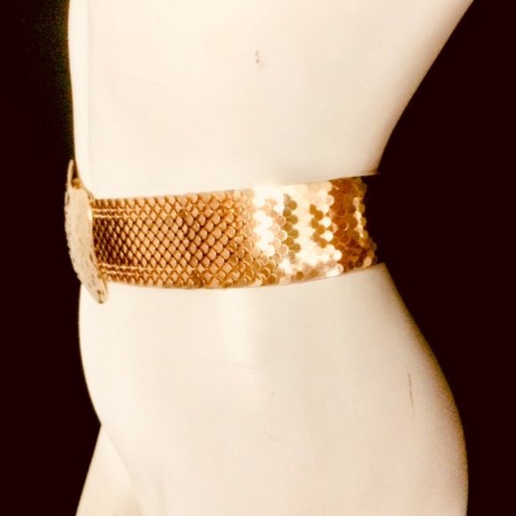 Vintage New Old Stock Fish Scale Cinch Belt